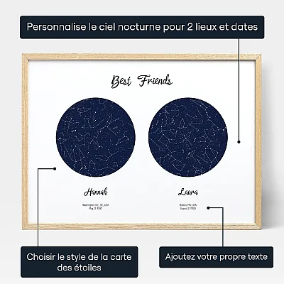 personalize_FR_Best Friend Double Star Map