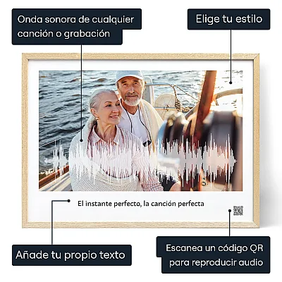 Arte Con Ondas Sonoras — impresión personalizada onda sonora