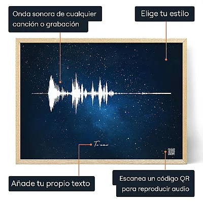 Arte Sonoro Con Grabacion De Voz — regalo personalizado para él
