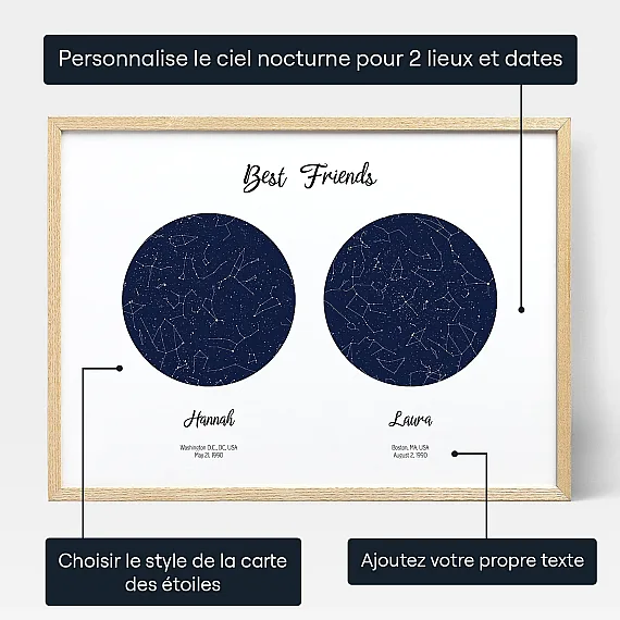 personalize_FR_Best Friend Double Star Map