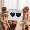 Mom and Dad Double Star Map — personalized star map print