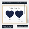 Mama Papa Dubbelster Kaart — gepersonaliseerde sterrenkaart print