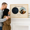 Mapa estelar personalizado con foto — impresión personalizada mapa estelar