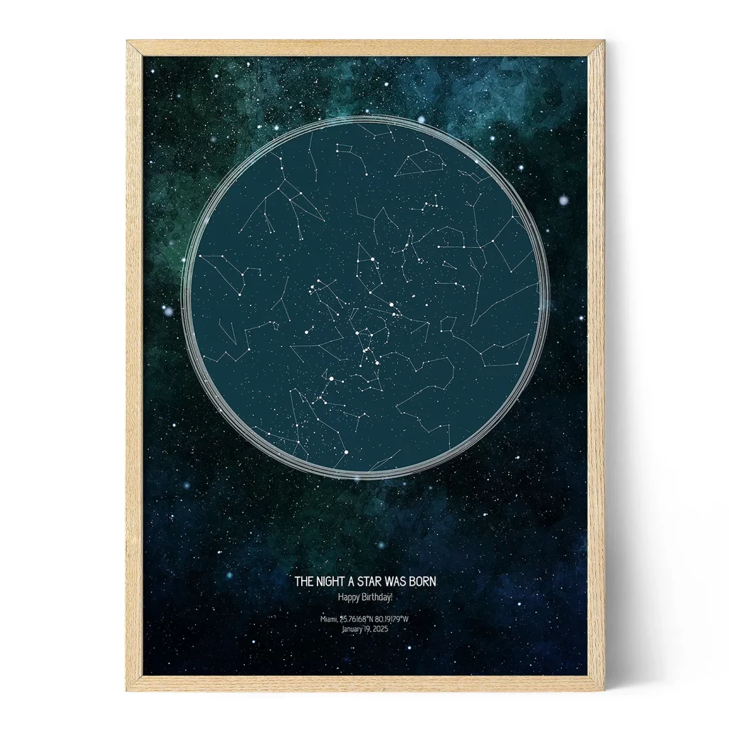Birthday Star Map 1